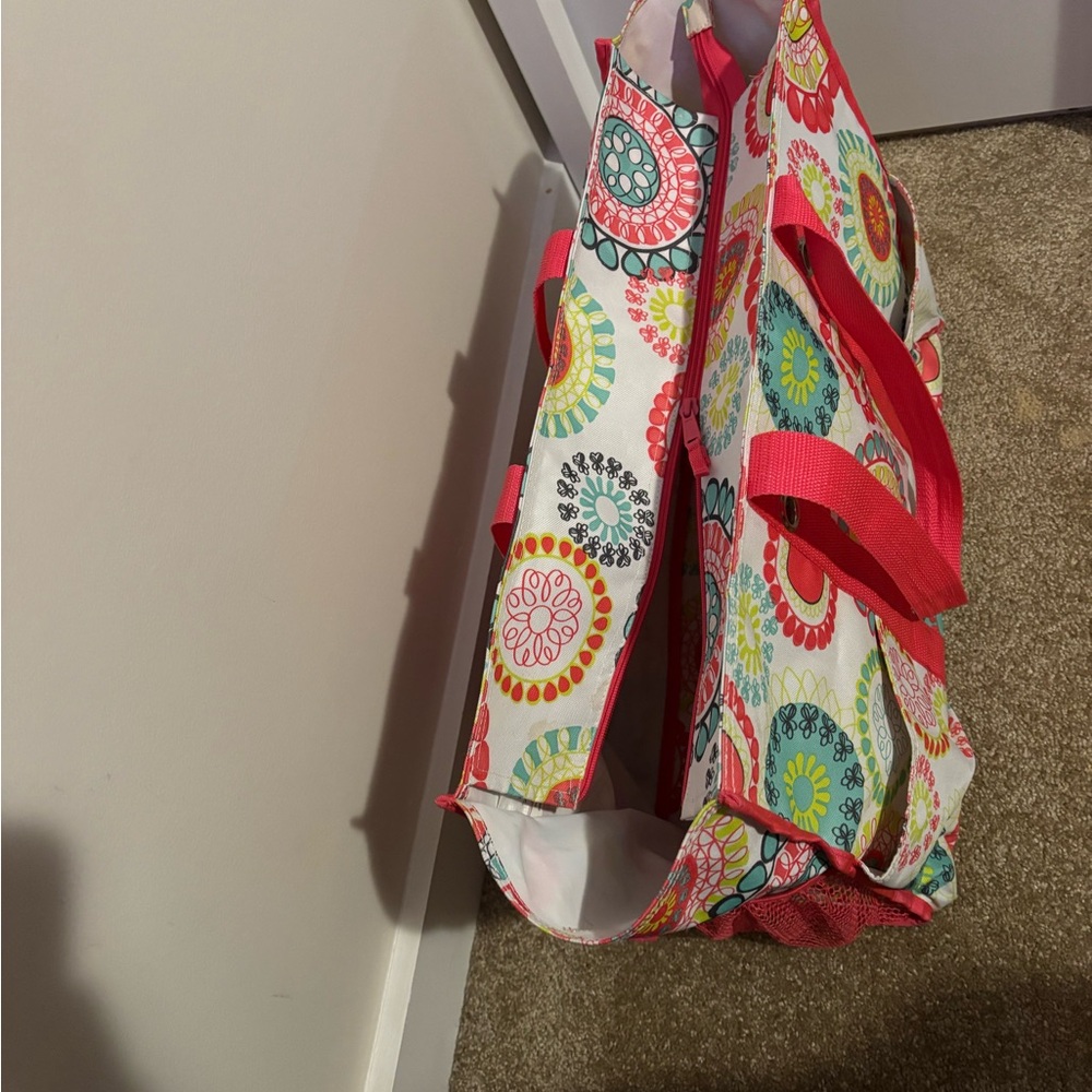Colorful Patterned Thirty One Tote Bag - Picture 3 of 5